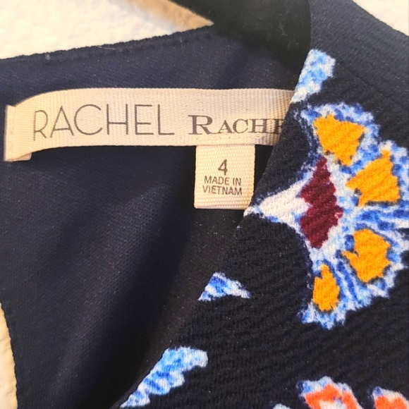Rachel Roy Flowered mildly and elegantly sequenced dress Dark Blue New - Picture 4 of 4